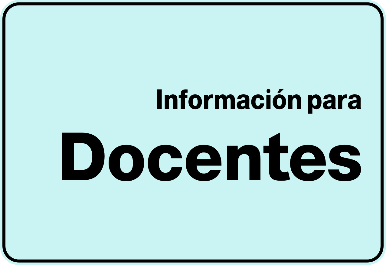 Información para Docentes